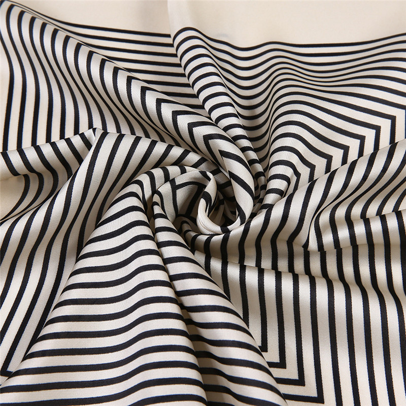 Fringe Frame Square Scarves Ba - Silk Tie Striped ulasan dan harga