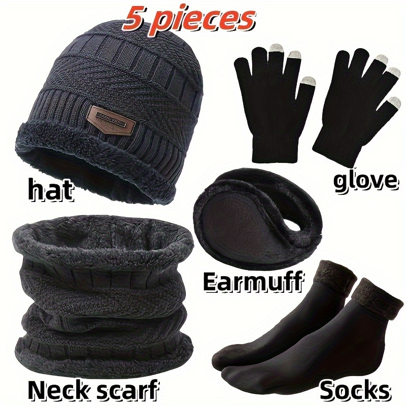 Men's winter hat, outdoor wint - Muffler Men Wool ulasan dan harga