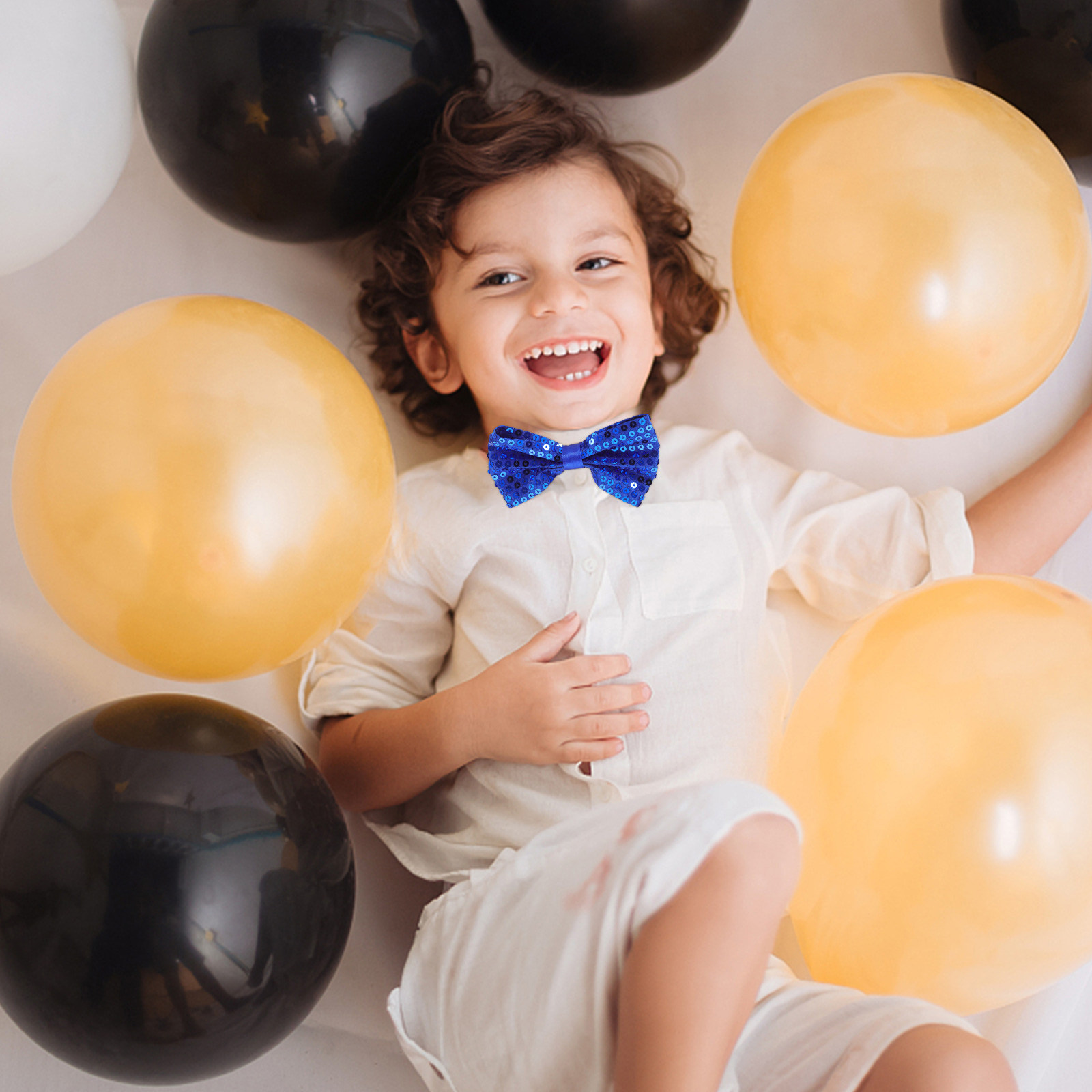 5Pcs Children's Sequin Bow Tie - Bow Tie Pre Tied ulasan dan harga