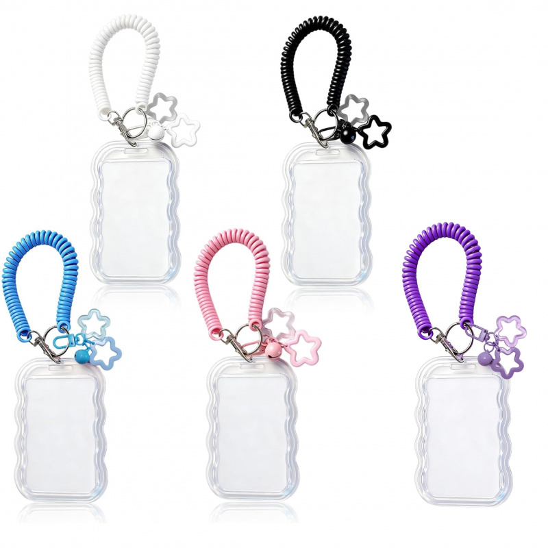 insUnique wavy edge ID card ho - Lanyard Badge Holder ulasan dan harga