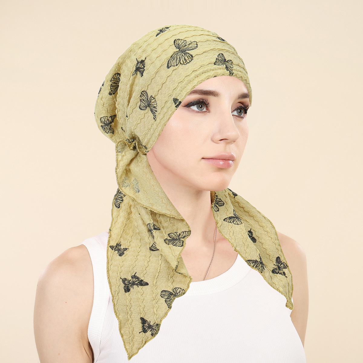 Women Muslim Hijab Caps Wrap H - Head Wrap Turban ulasan dan harga