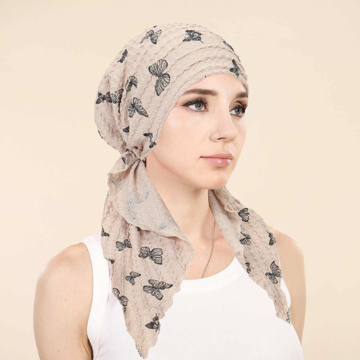 Women Muslim Hijab Caps Wrap H - Head Wrap Turban ulasan dan harga