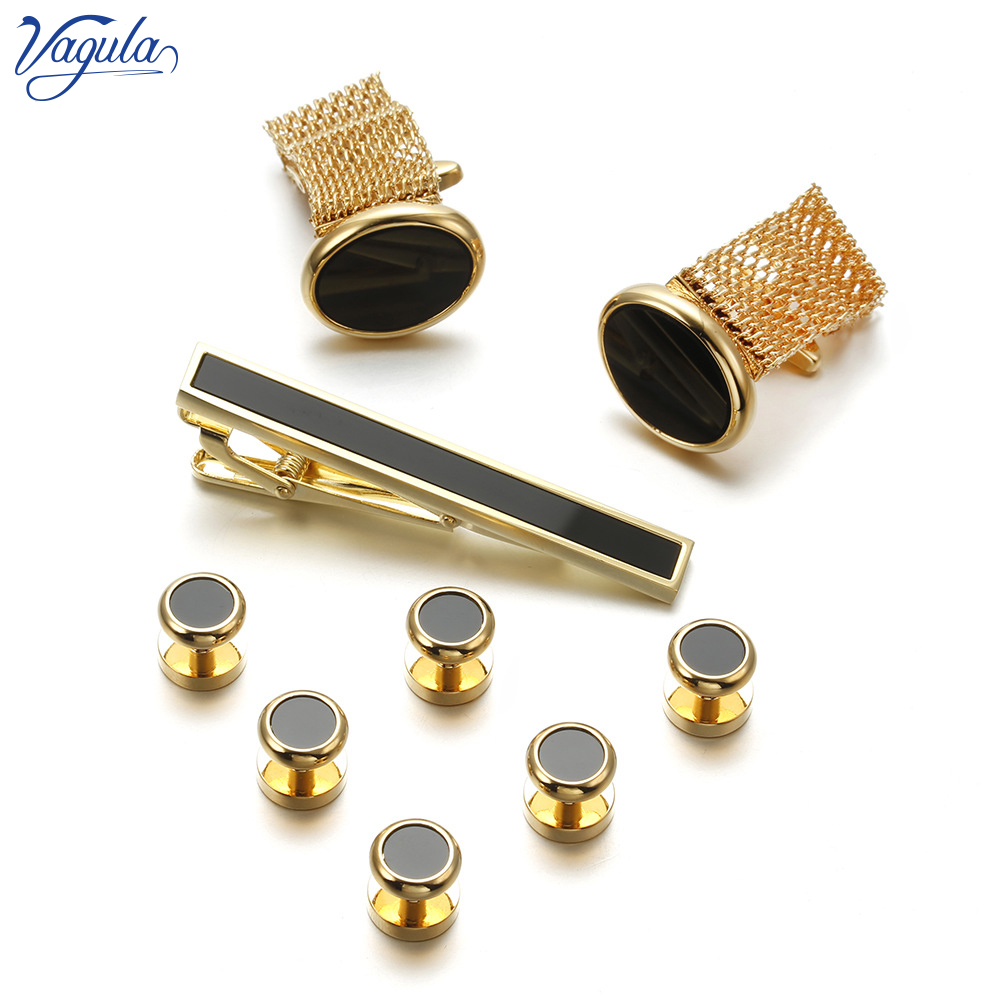 VAGULA New 9PCS Cuff links Tie - Tie Bar Set Gift ulasan dan harga