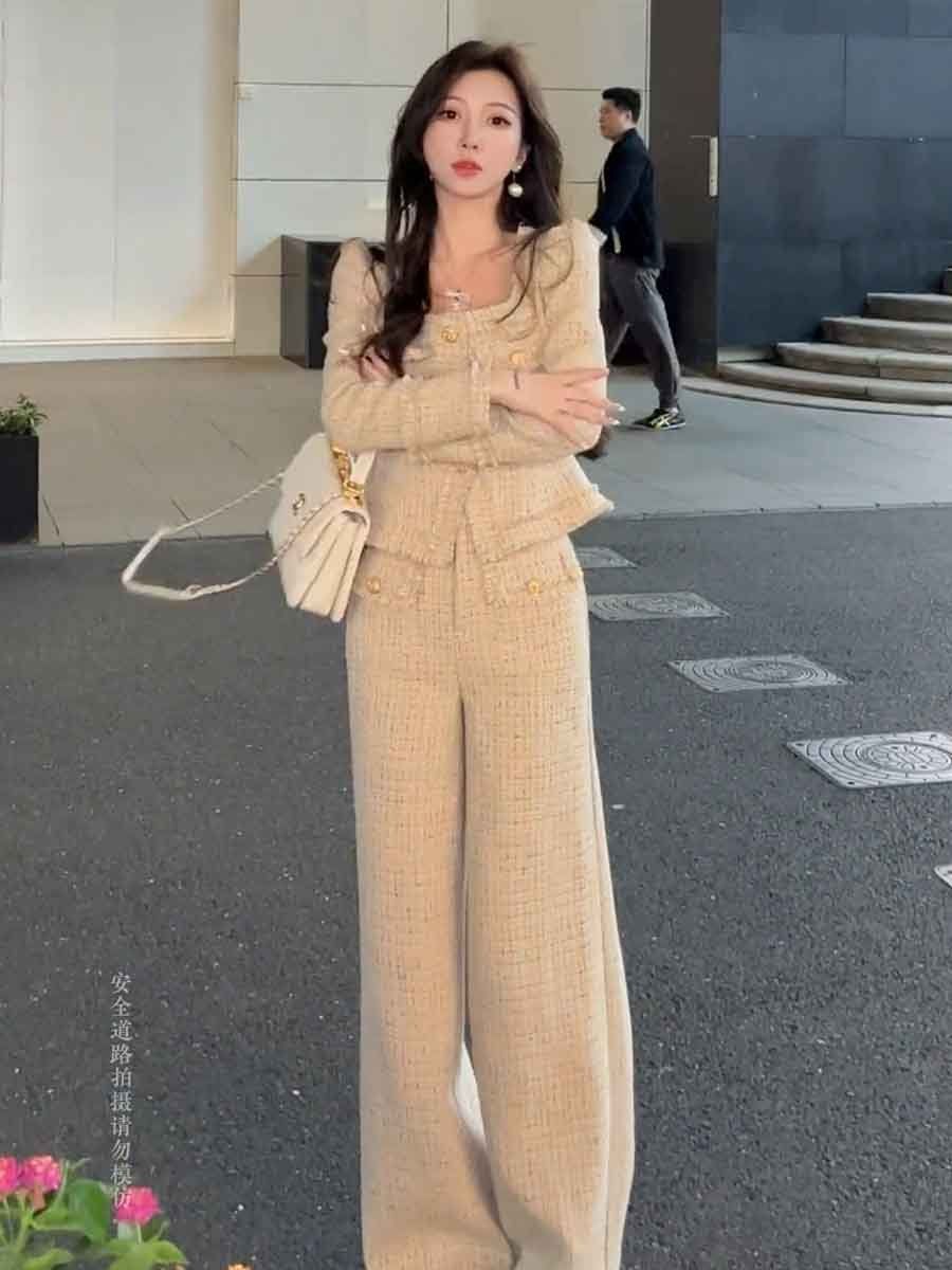 2024 Winter Women's Fashion an - Pocket Square Set ulasan dan harga
