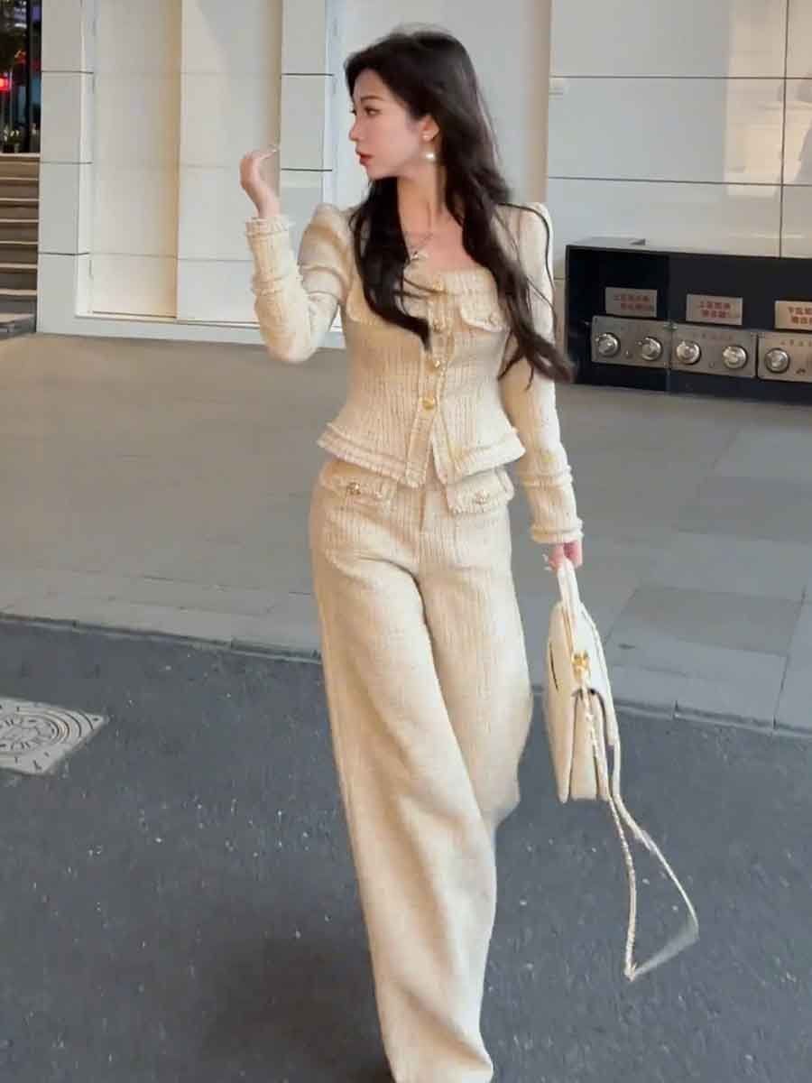 2024 Winter Women's Fashion an - Pocket Square Set ulasan dan harga