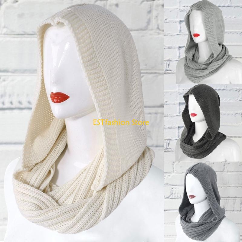 Y5GC Women Rib Knit for Infini - Infinity Scarf Knit ulasan dan harga