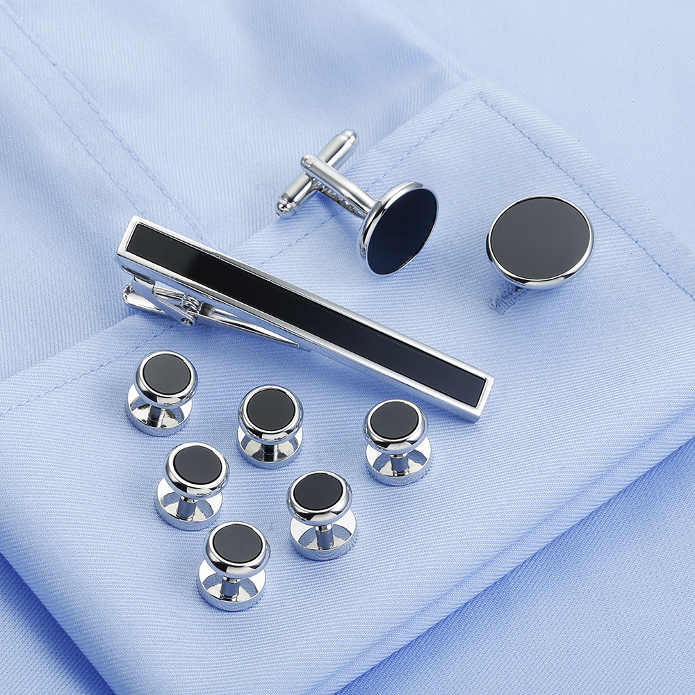 VAGULA 9 PCS Tie bar Cuff link - Tie Bar Set Gift ulasan dan harga