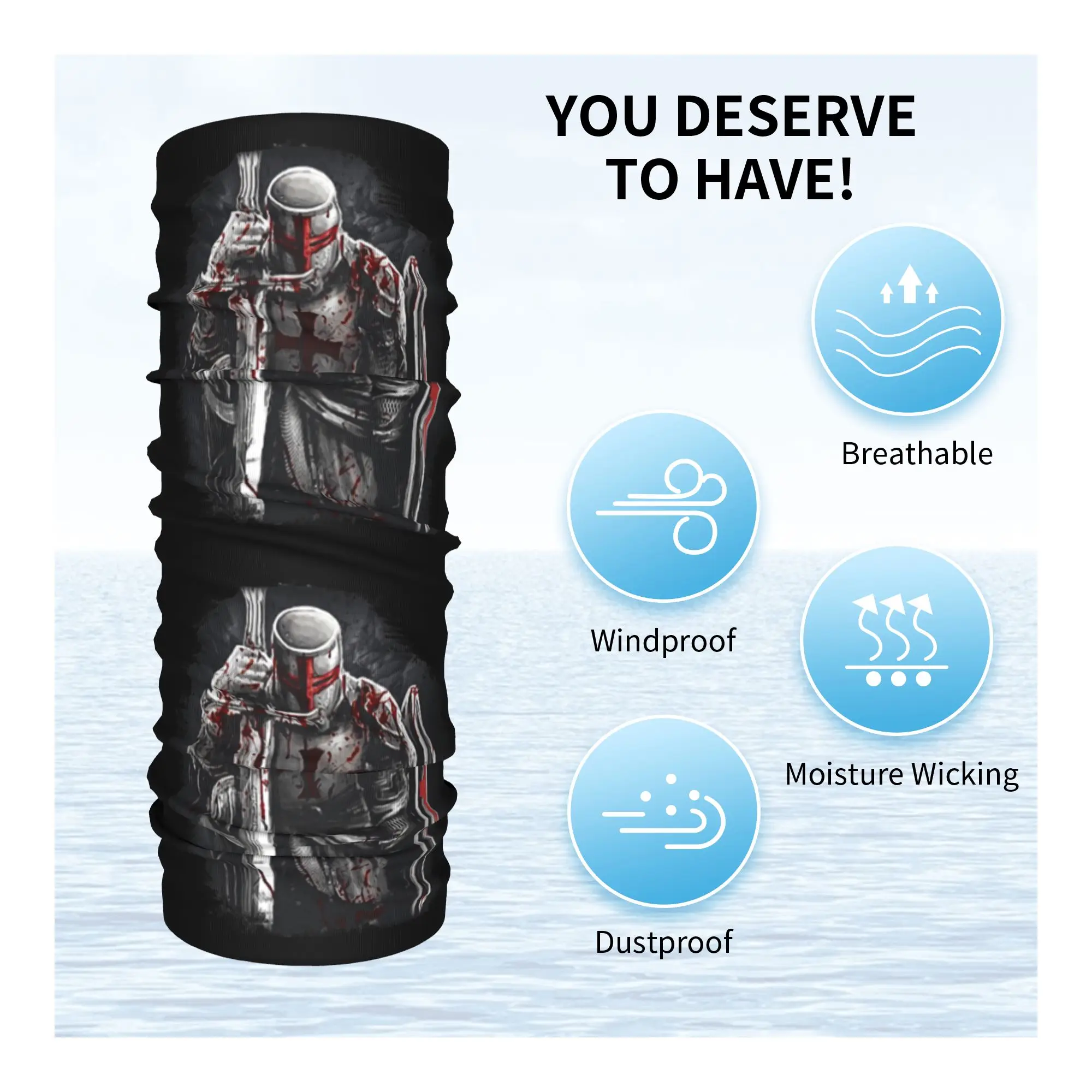 Brave Rosary Crusader Warrior  - Neck Warmer Tube ulasan dan harga