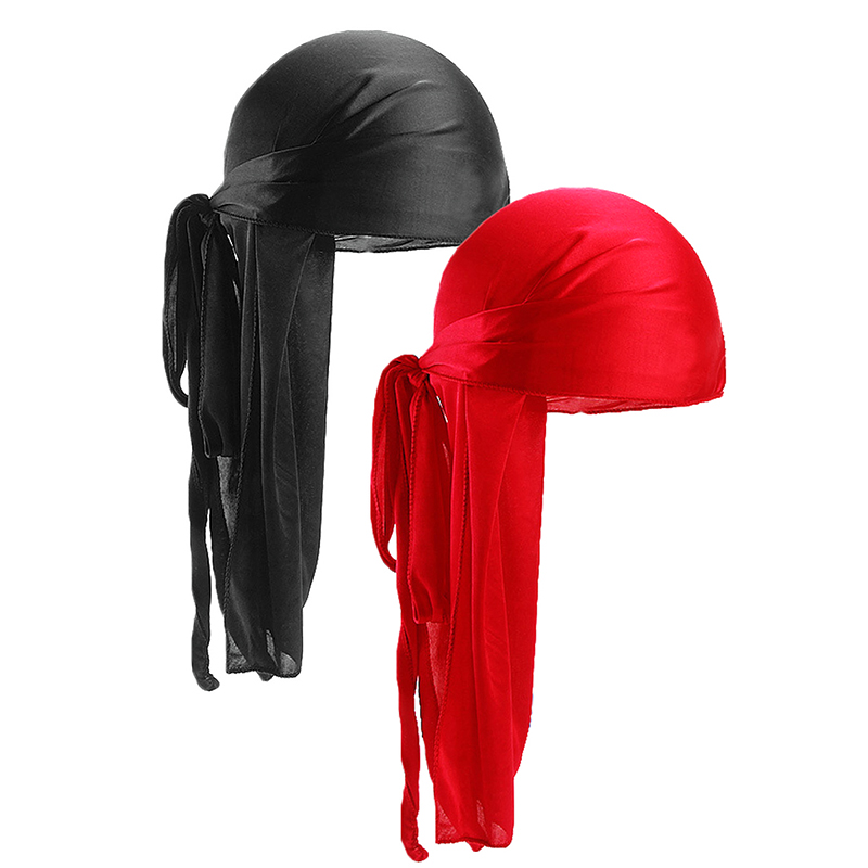 2 pcs Silky Satin Durags for M - Bandana Doo Rag ulasan dan harga