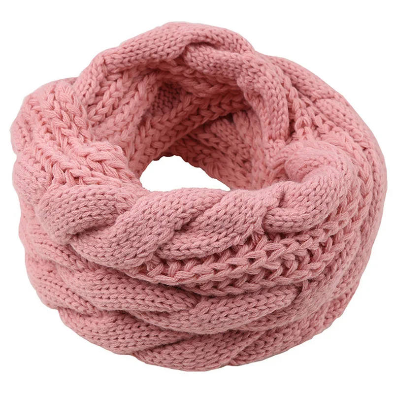Men Women Boys Girls Thick Rib - Infinity Scarf Knit ulasan dan harga