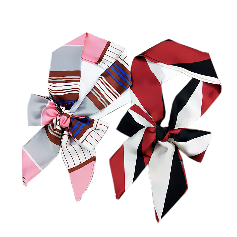 TOP Small Long Silk Neckerchie - Silk Tie Striped ulasan dan harga