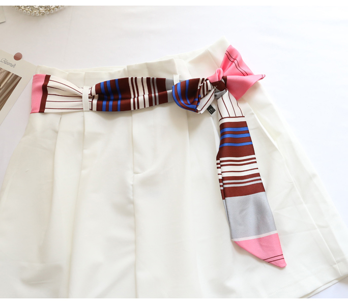 TOP Small Long Silk Neckerchie - Silk Tie Striped ulasan dan harga