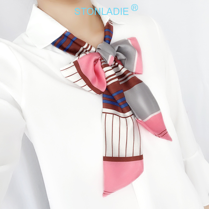 TOP Small Long Silk Neckerchie - Silk Tie Striped ulasan dan harga