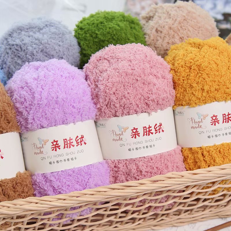 Chenille Plush Chunky Yarn for - Woven Scarf Blanket ulasan dan harga