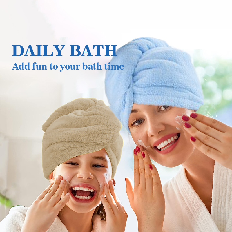 Microfiber Hair Towel Wrap for - Head Wrap Turban ulasan dan harga