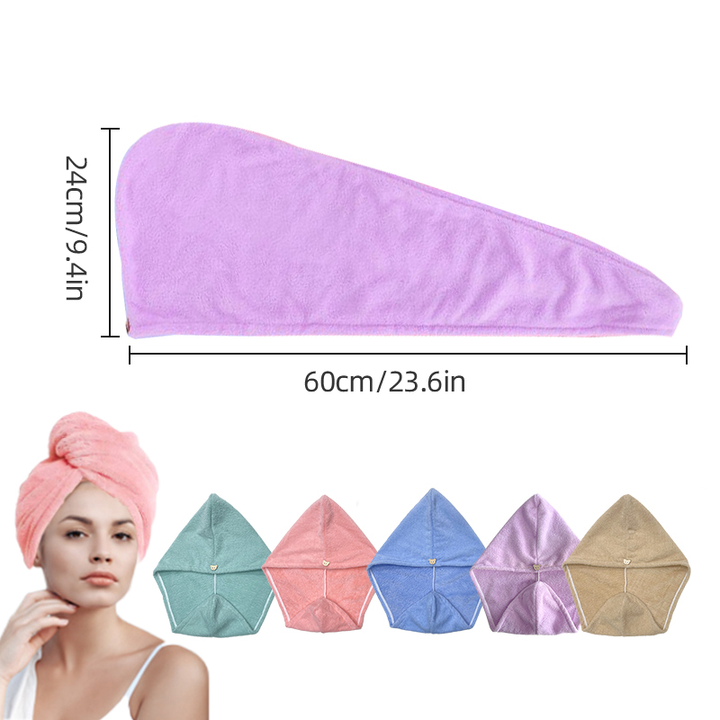 Microfiber Hair Towel Wrap for - Head Wrap Turban ulasan dan harga