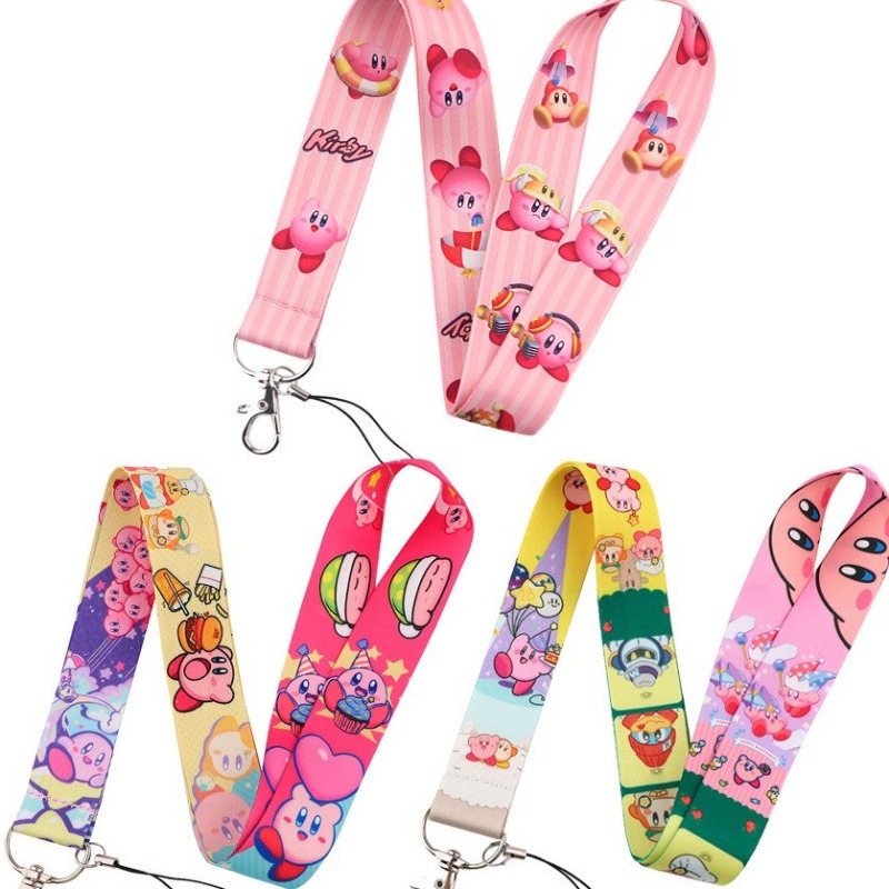 Hot Cute Kirby Lanyard Colorfu - Lanyard Badge Holder ulasan dan harga
