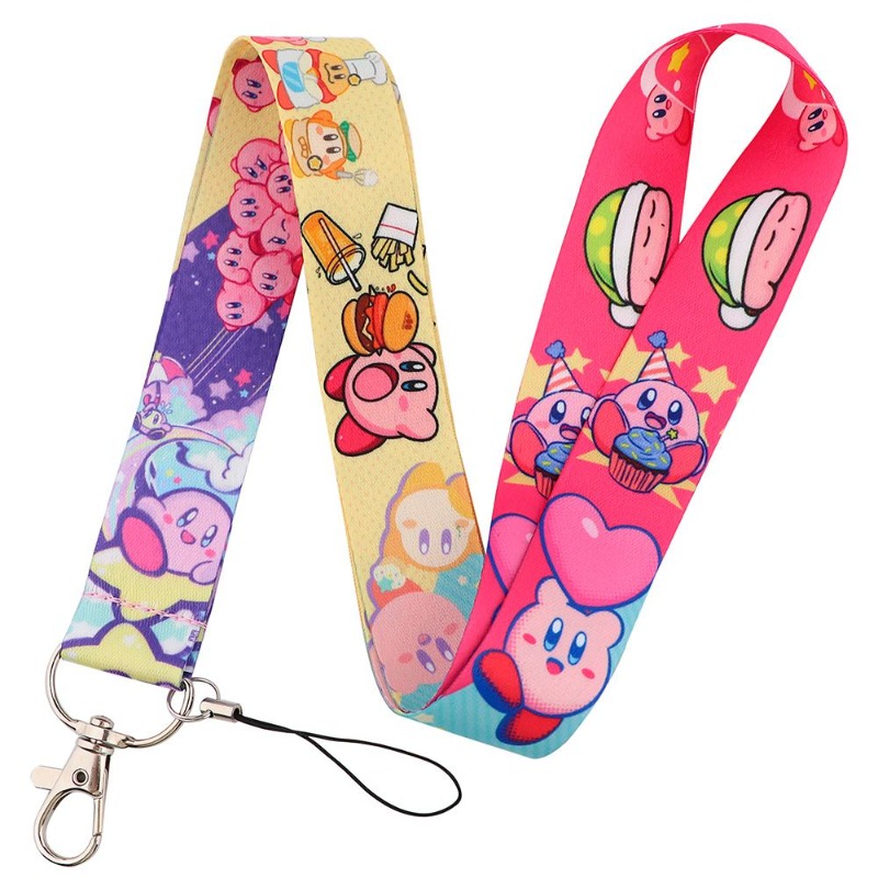 Hot Cute Kirby Lanyard Colorfu - Lanyard Badge Holder ulasan dan harga