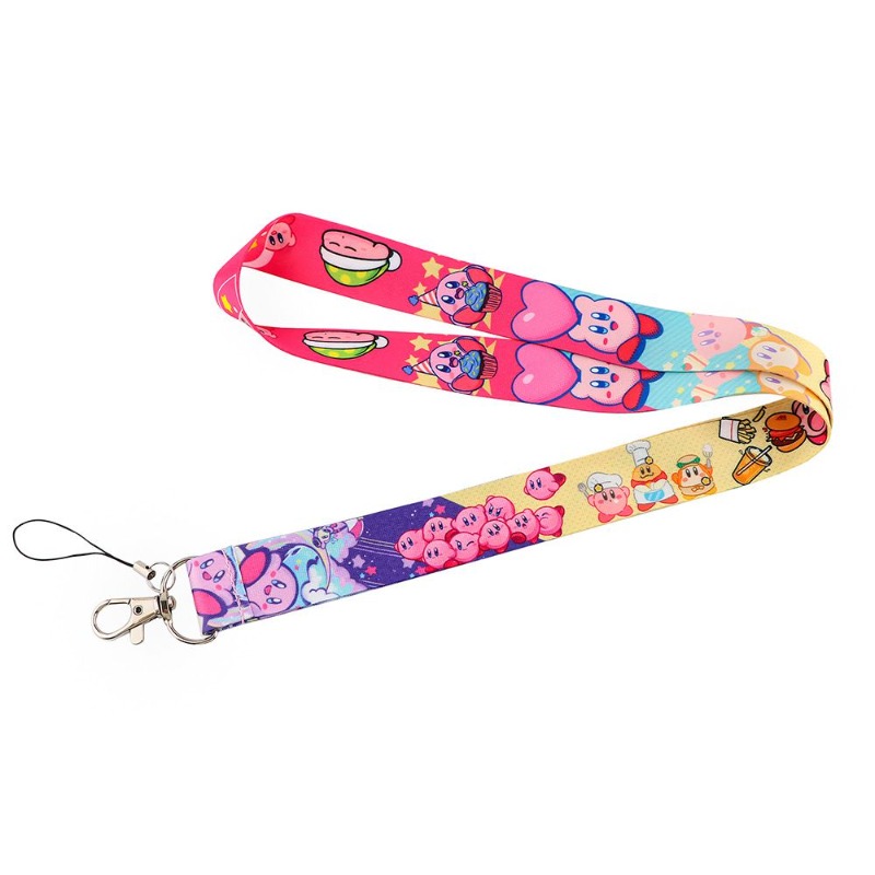 Hot Cute Kirby Lanyard Colorfu - Lanyard Badge Holder ulasan dan harga