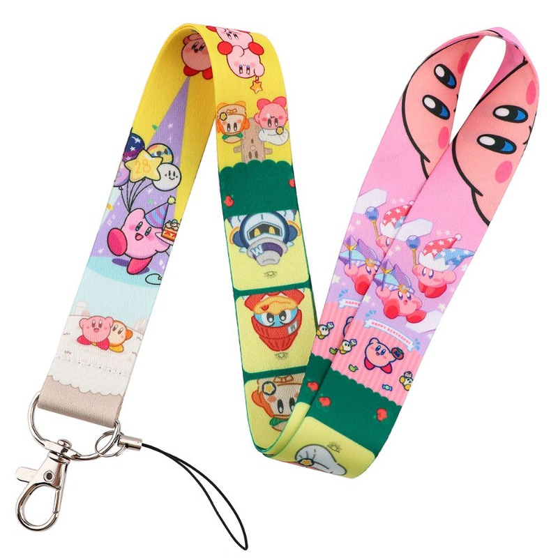 Hot Cute Kirby Lanyard Colorfu - Lanyard Badge Holder ulasan dan harga