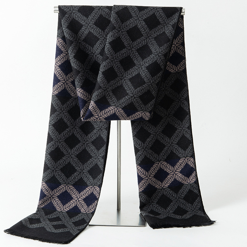 Designer Brand Plaid Winter Me - Muffler Men Wool ulasan dan harga