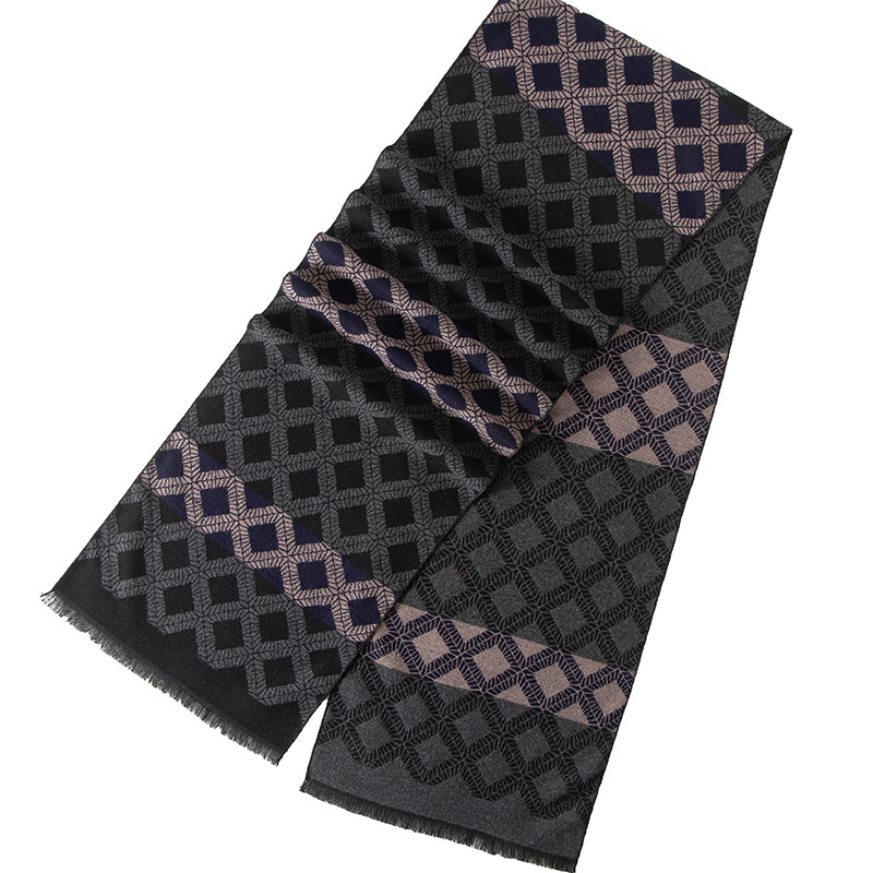 Designer Brand Plaid Winter Me - Muffler Men Wool ulasan dan harga