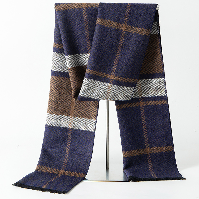Designer Brand Plaid Winter Me - Muffler Men Wool ulasan dan harga