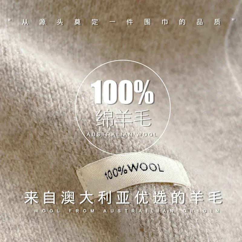 High Quality 100% Wool Scarf M - Muffler Men Wool ulasan dan harga
