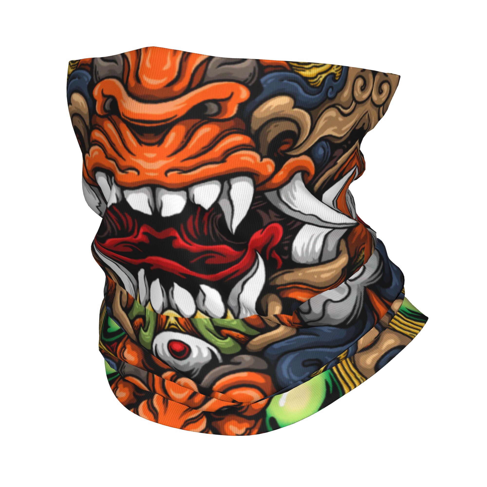 Custom Samurai Demon Oni Winte - Neck Warmer Tube ulasan dan harga