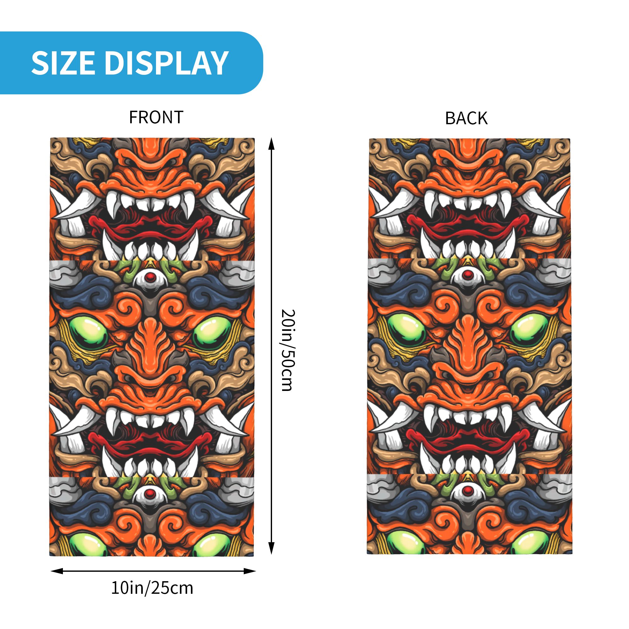 Custom Samurai Demon Oni Winte - Neck Warmer Tube ulasan dan harga