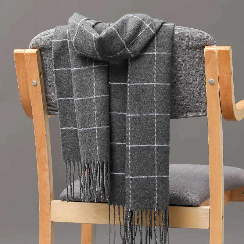 2024 New Winter Men Scarf Keep - Muffler Men Wool ulasan dan harga