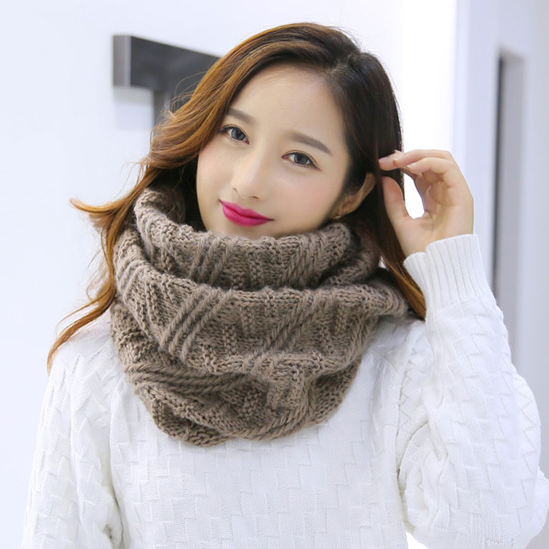 Unisex Winter Soft Chunky Knit - Infinity Scarf Knit ulasan dan harga