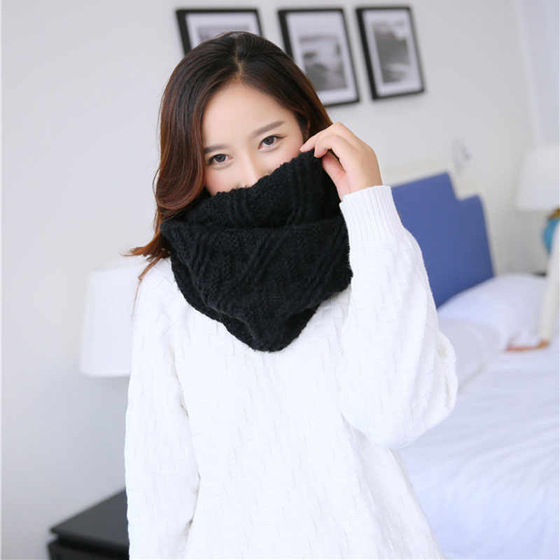 Unisex Winter Soft Chunky Knit - Infinity Scarf Knit ulasan dan harga